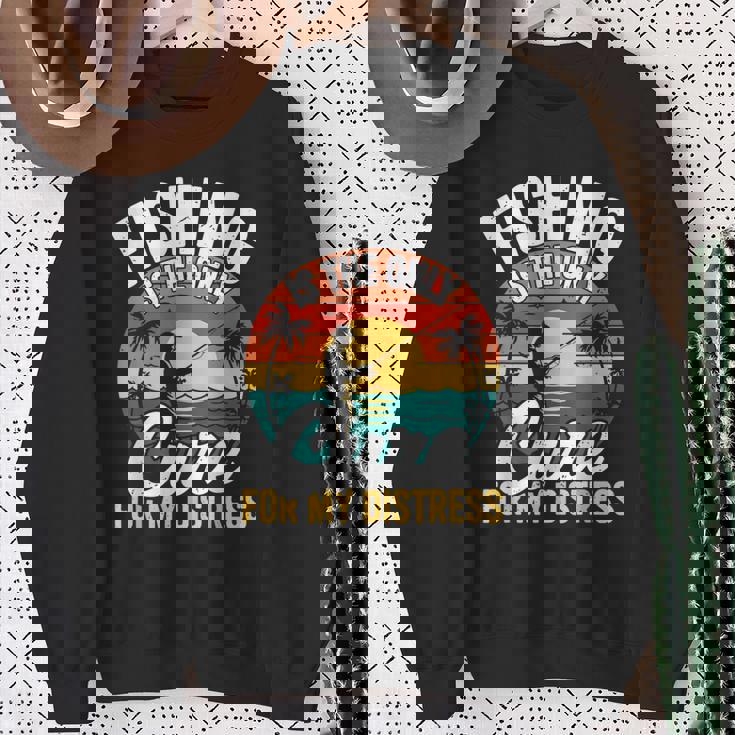 レトロ 釣り療法 メンタルヘルス ストレス解消 フィッシャーマン スウェットシャツ 年配の女性への贈り物