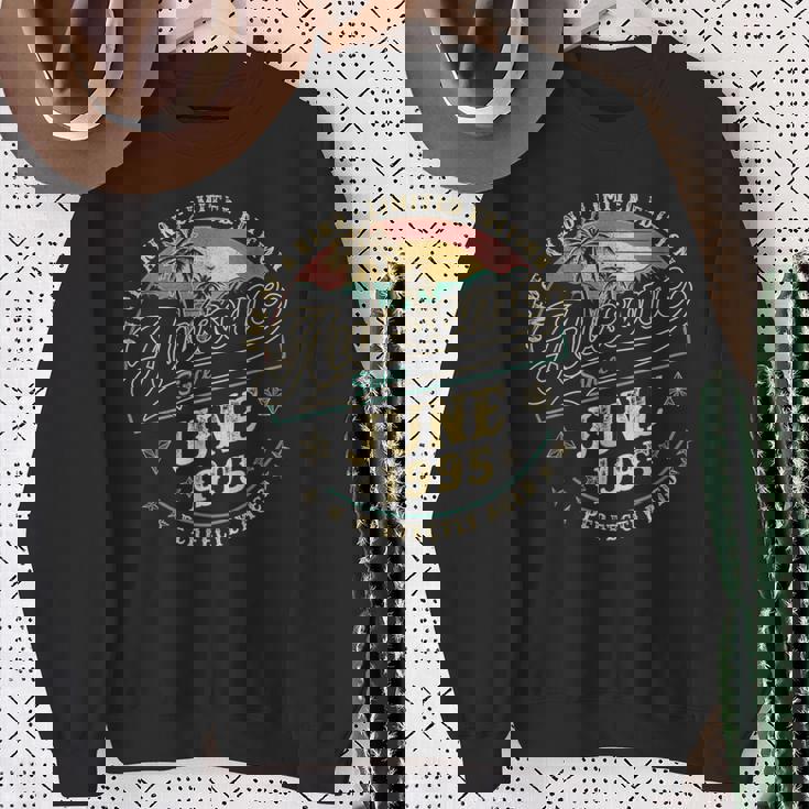 レトロな30歳の男性向け誕生日プレゼント 1995年6月 30歳 スウェットシャツ 年配の女性への贈り物