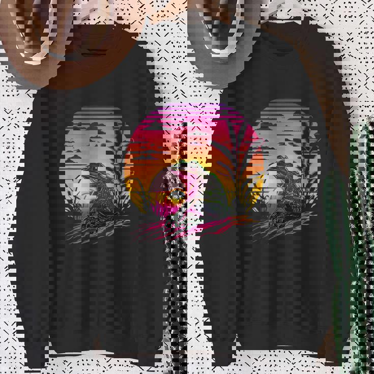 レトロなエステティックフロッグ スウェットシャツ 年配の女性への贈り物