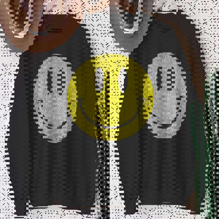 レトロアシッドハウス 80年代90年代ヴィンテージスマイルtシャツ アンティーク調 スウェットシャツ 年配の女性への贈り物