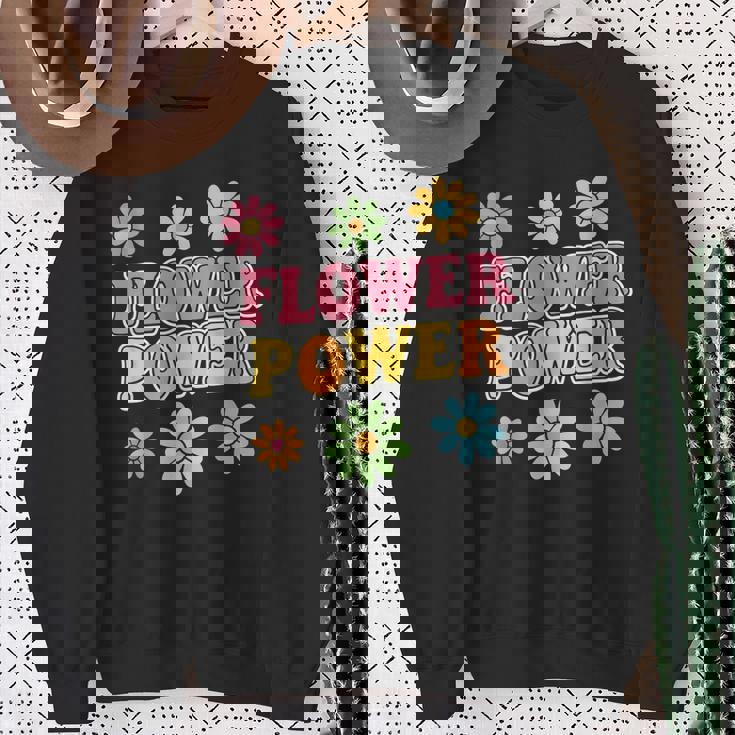 レトロフラワーパワー 60年代 70年代 美的 ヒッピー ボーホースタイル スウェットシャツ 年配の女性への贈り物