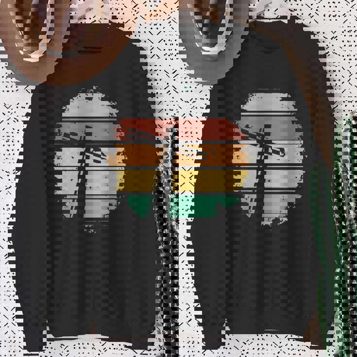 レトロ・ヴィンテージ・クロスデザイン・ジーザス スウェットシャツ 年配の女性への贈り物