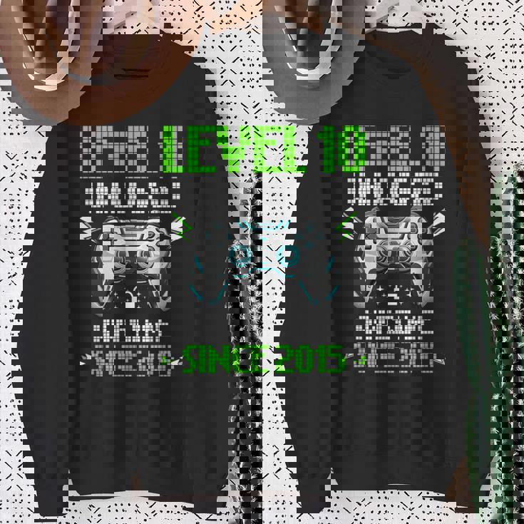 レベル 10 アンロック 素晴らしい 2015 ビデオゲーム 10歳の誕生日 スウェットシャツ 年配の女性への贈り物