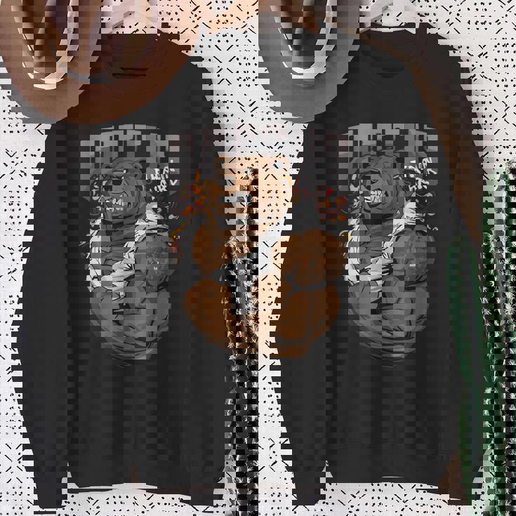 ロシアンベア ジム ストロングベア 動物 ロシア 国立動物 スウェットシャツ 年配の女性への贈り物