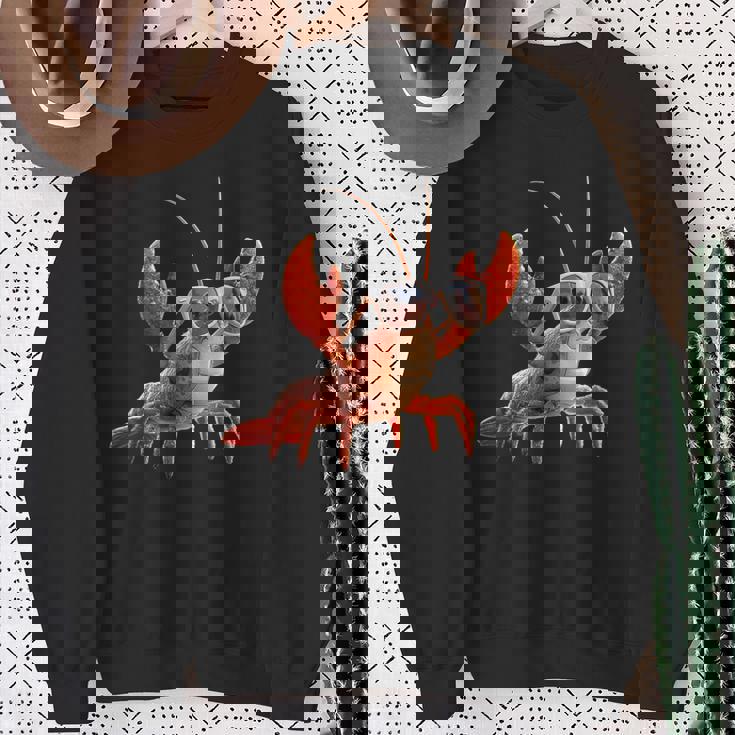 ロブスター 甲殻類 大型カニ ロブスター スイートロブスター スウェットシャツ 年配の女性への贈り物