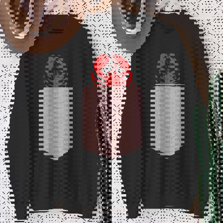 ロブスターデザイン-かわいいポケットアニマルロブスター スウェットシャツ 年配の女性への贈り物