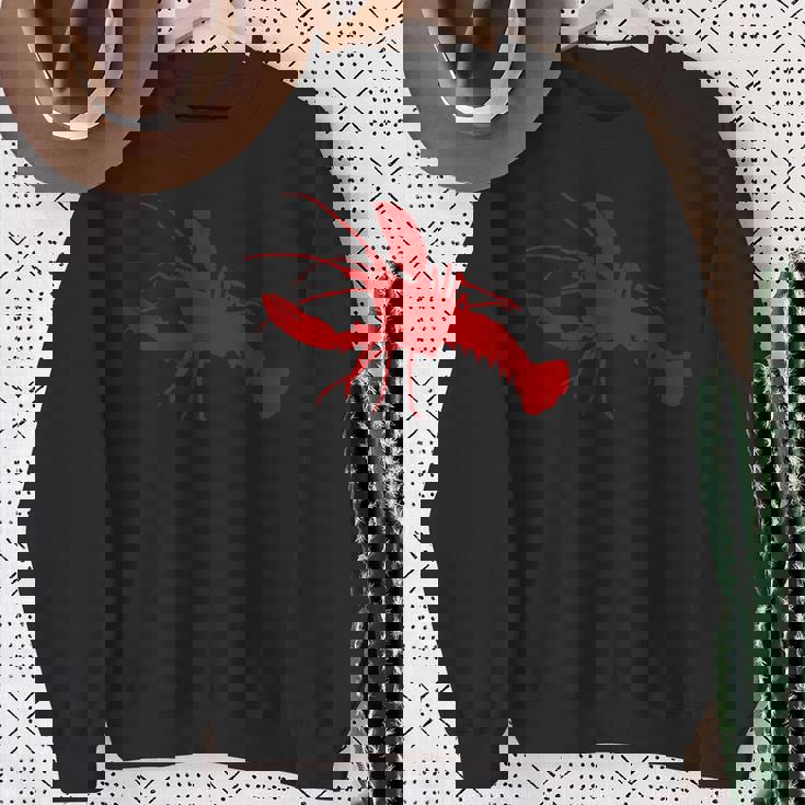 ロブスターレッドシルエット スウェットシャツ 年配の女性への贈り物