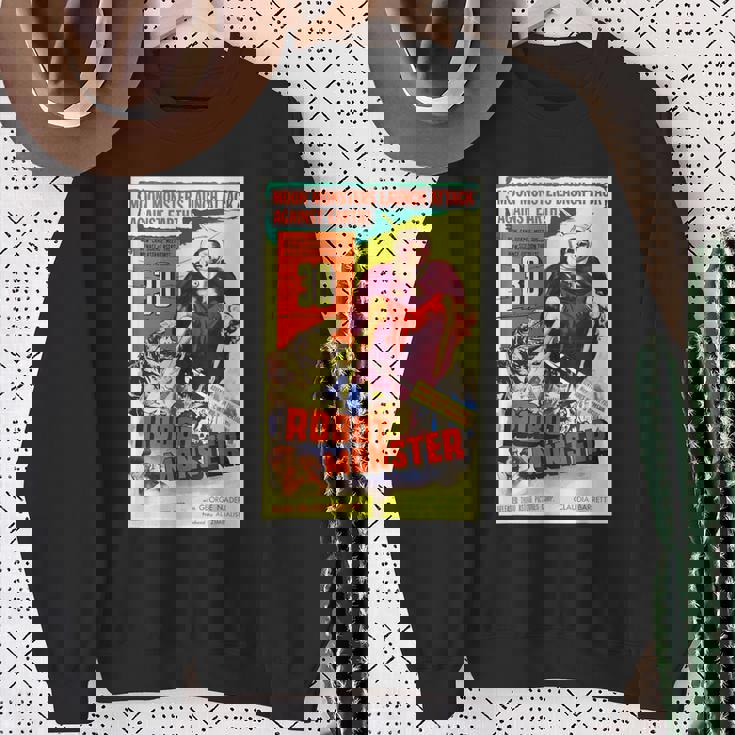 ロボットモンスター ハロウィン ホラーfエイプ 宇宙 スウェットシャツ 年配の女性への贈り物