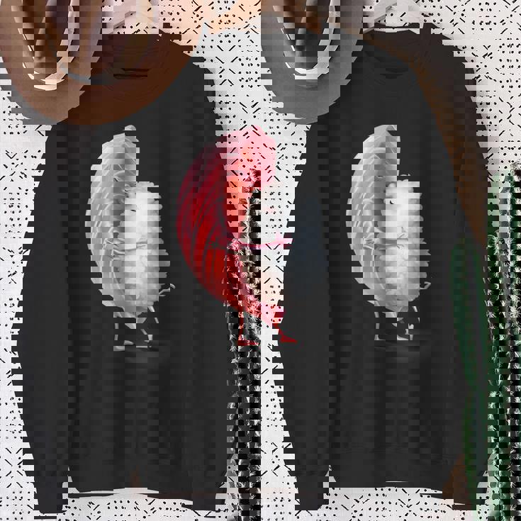 ロマンチック ピンク まぐろ 寿司 ハグ&キス 日本食通 スウェットシャツ 年配の女性への贈り物