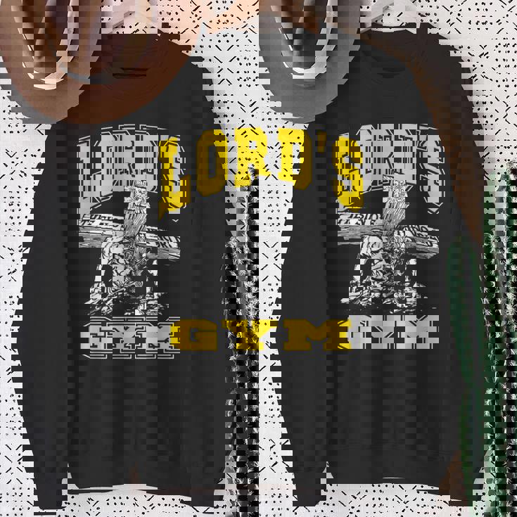 ローズジム-ロードズ・ザ・シン・オブ・ワールド・ジーザス スウェットシャツ 年配の女性への贈り物