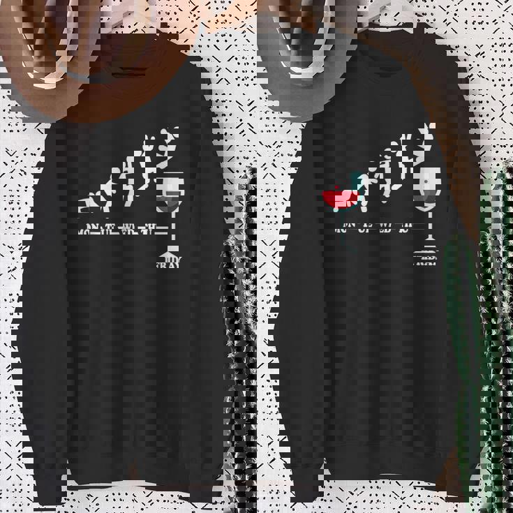 ワインフライデー ワインウィーク ウィークエンド ワイン好き スウェットシャツ 年配の女性への贈り物