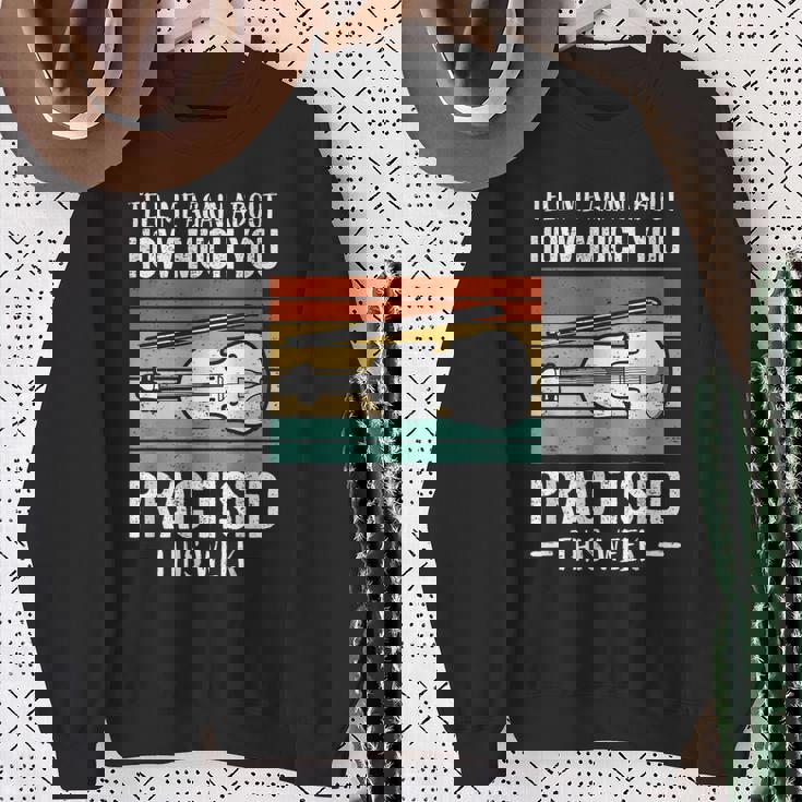 ヴァイオリンプレーヤーヴァイオリン スウェットシャツ 年配の女性への贈り物