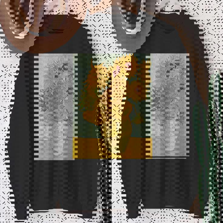 ヴィンセント・ヴァン・ゴッホのひまわり スウェットシャツ 年配の女性への贈り物