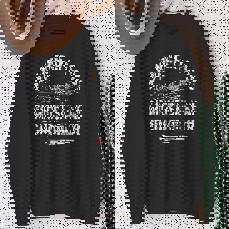 ヴィンテージ 1980年代ホラー映画ファン Cw クリスタル レイクスラッシャーフィルム スウェットシャツ 年配の女性への贈り物