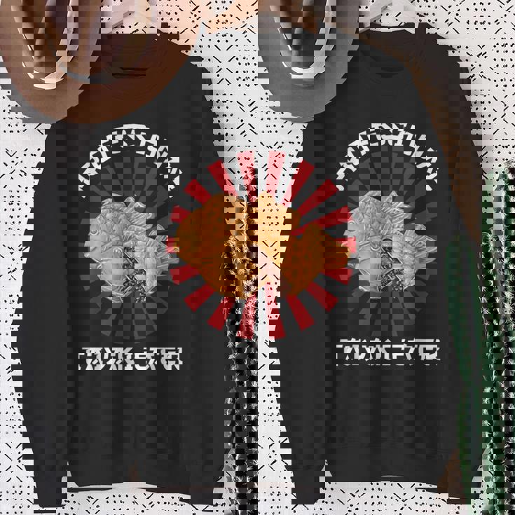 ヴィンテージ たい焼き プロ仕様 たい焼き喰い 和風 スウェットシャツ 年配の女性への贈り物