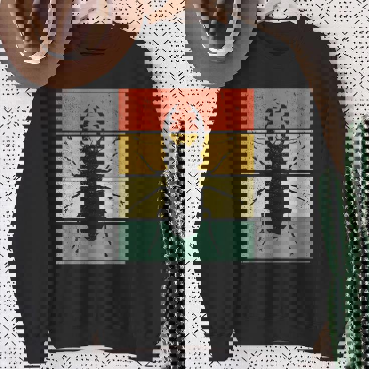 ヴィンテージ クワガタ カブトムシ 虫 スウェットシャツ 年配の女性への贈り物