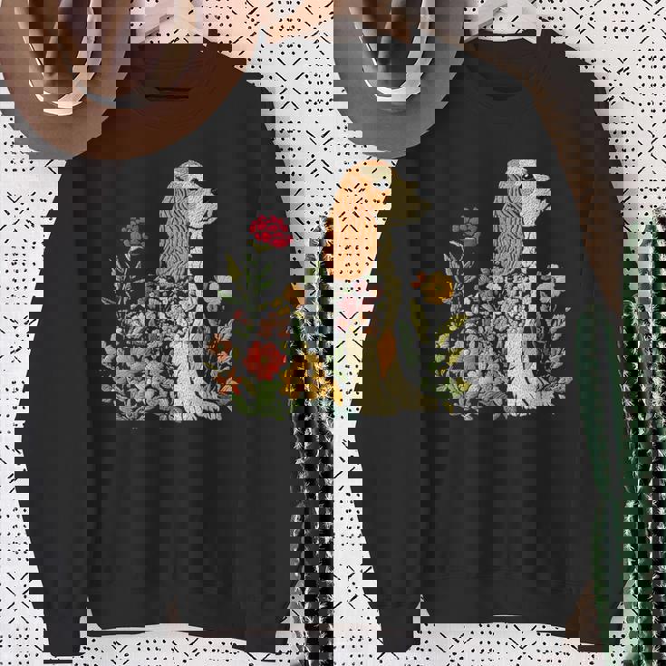 ヴィンテージ コッカー スパニエル ママ 犬 飼い主 母の日 スウェットシャツ 年配の女性への贈り物