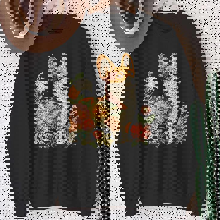 ヴィンテージ コーギー ママ 犬 オーナー コーギー 母の日 スウェットシャツ 年配の女性への贈り物