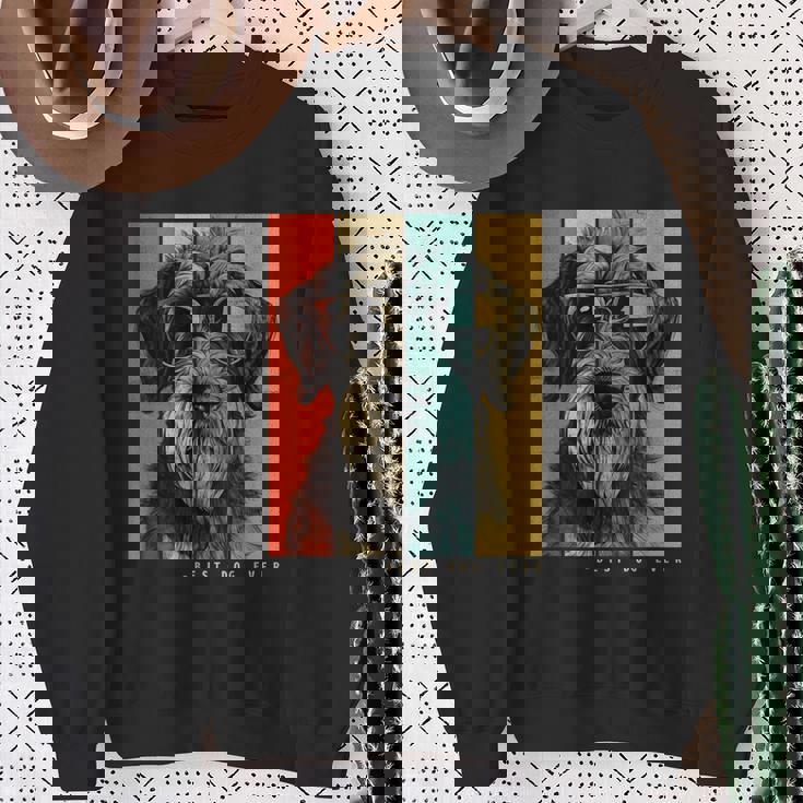 ヴィンテージ ジャイアント シュナウザー 犬 ママ パパ キッズ メンズ レディース スウェットシャツ 年配の女性への贈り物