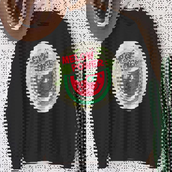 ヴィンテージ スクラッチ&スニフ ステッカー スイカ、メロンパワー スウェットシャツ 年配の女性への贈り物