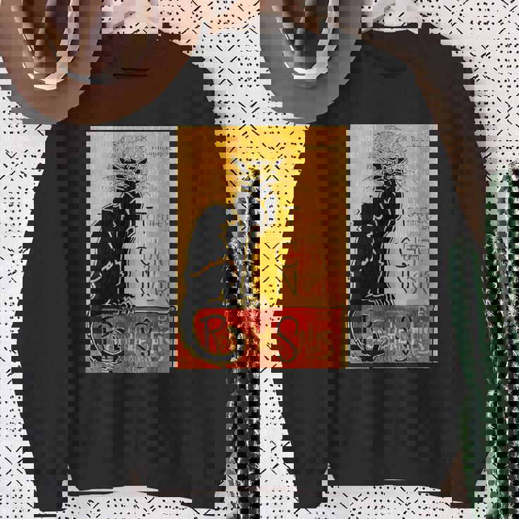 ヴィンテージ トゥール デュ シャ ノワール クロネコ ハロウィン用 スウェットシャツ 年配の女性への贈り物