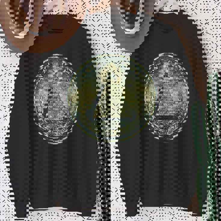 ヴィンテージ ドルビル ノート オールシーイング アイ イルミナティ スウェットシャツ 年配の女性への贈り物