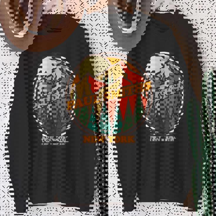 ヴィンテージ ポール・スミス ニューヨークマウンテン ハイキング お土産プリント スウェットシャツ 年配の女性への贈り物