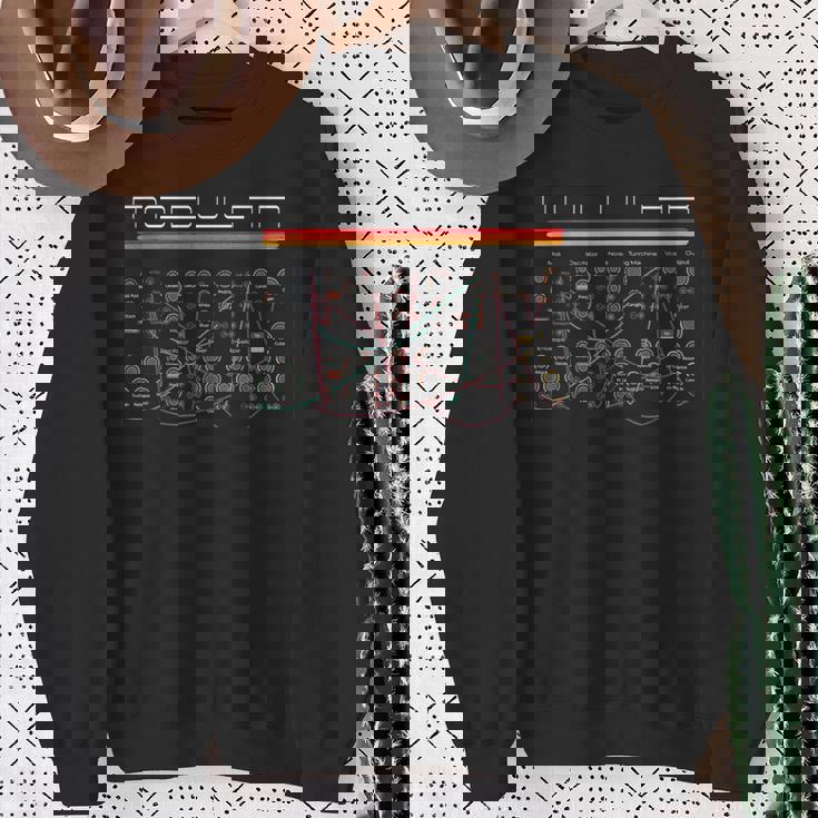 ヴィンテージ モジュラー シンセサイザー アナログ オーディオ エンジニア シンセ オタク スウェットシャツ 年配の女性への贈り物