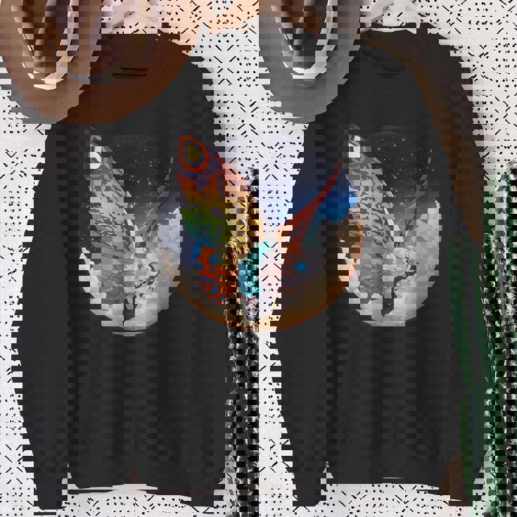 ヴィンテージ モスラ-モスラ怪獣怪獣 スウェットシャツ 年配の女性への贈り物