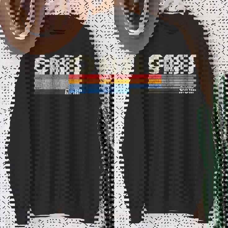 ヴィンテージ レトロ 70年代 80年代スタイル オアシスの故郷、Ca スウェットシャツ 年配の女性への贈り物