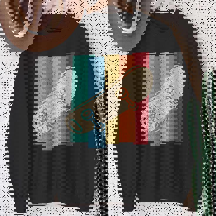 ヴィンテージ レトロ スケート スケートボード スケーター スタント ボーイズ キッズ スウェットシャツ 年配の女性への贈り物