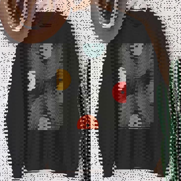 ヴィンテージ レトロレコード レコード モダンアート スウェットシャツ 年配の女性への贈り物