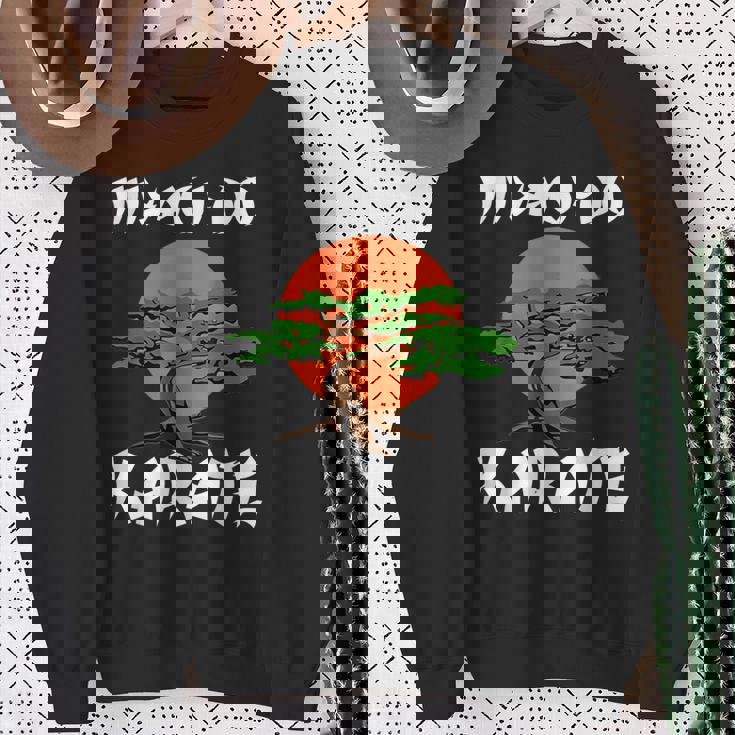 ヴィンテージ 宮城堂 空手 クール 盆栽 ギフト ユース スウェットシャツ 年配の女性への贈り物