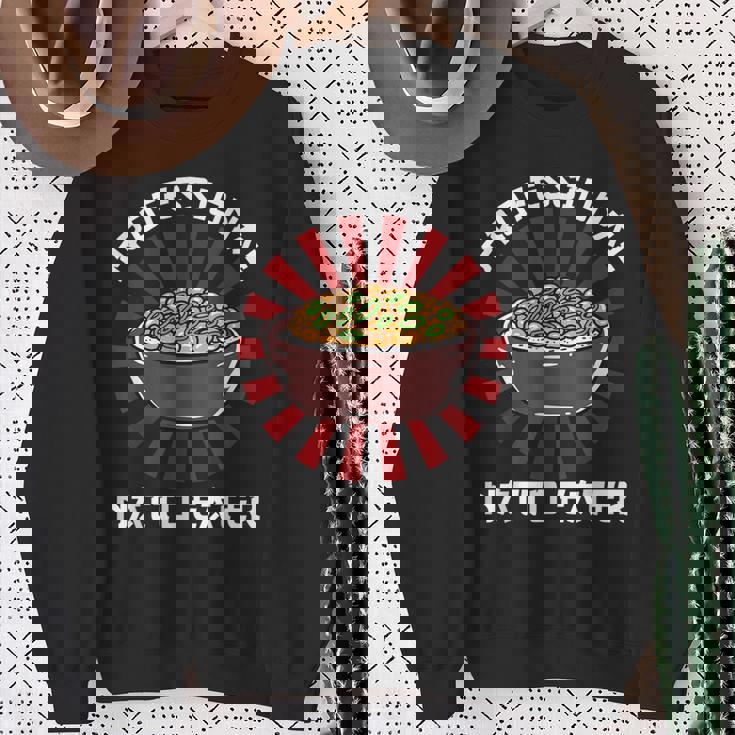 ヴィンテージ 納豆好き プロ仕様 納豆喰い 和風 スウェットシャツ 年配の女性への贈り物