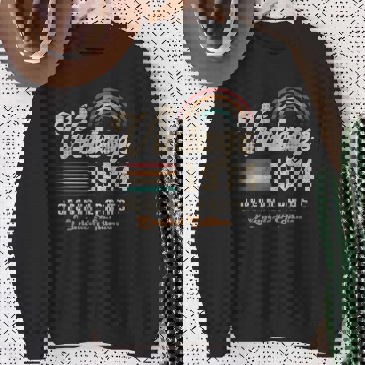 ヴィンテージ1974年、誕生年51年 レトロ スウェットシャツ 年配の女性への贈り物