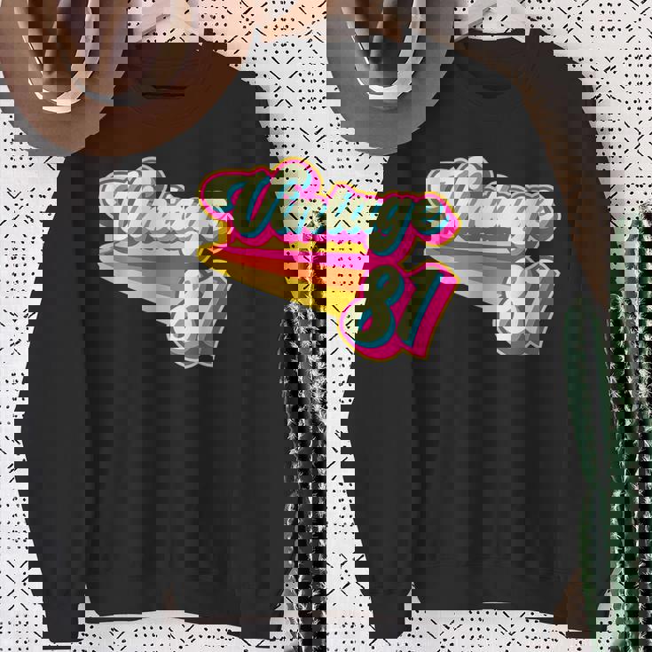 ヴィンテージ1981バブルガム スウェットシャツ 年配の女性への贈り物