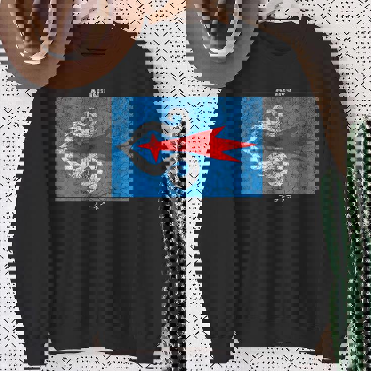 ヴィンテージアイヌ国旗。 スウェットシャツ 年配の女性への贈り物