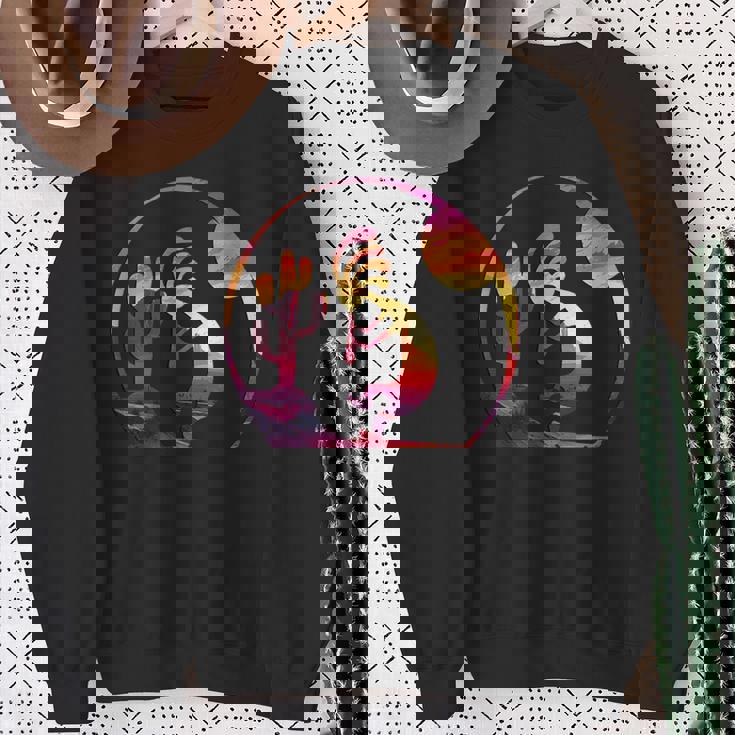 ヴィンテージネイティブアメリカンシンボル サンセット ココペリ スウェットシャツ 年配の女性への贈り物