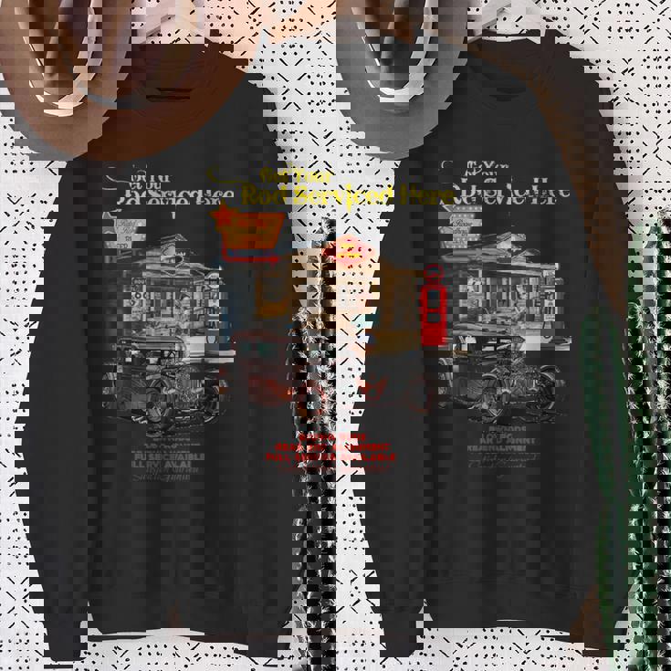 ヴィンテージラットロッドtシャツ ピンナップガール メンズtシャツ スウェットシャツ 年配の女性への贈り物