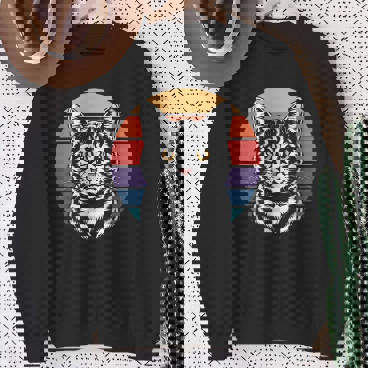 ヴィンテージ猫 スウェットシャツ 年配の女性への贈り物