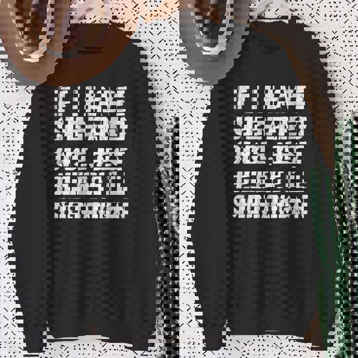 ヴィンテージ聖パティの日シェナン かつて面白いシェナニガンギフト スウェットシャツ 年配の女性への贈り物