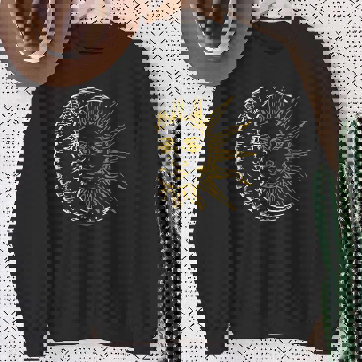 三日月 太陽 スウェットシャツ 年配の女性への贈り物