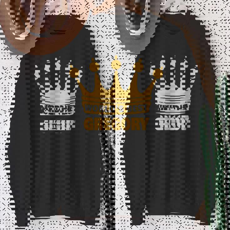 世界一のグレゴリー 面白い名前「グレゴリー」 スウェットシャツ 年配の女性への贈り物