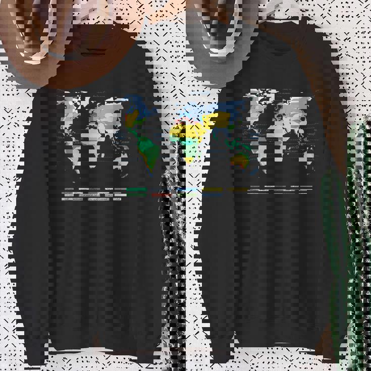 世界地図 気候帯 海名 英語語 スウェットシャツ 年配の女性への贈り物