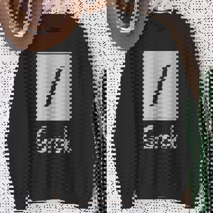 両面 Grok Ai 人工知能研究 スウェットシャツ 年配の女性への贈り物