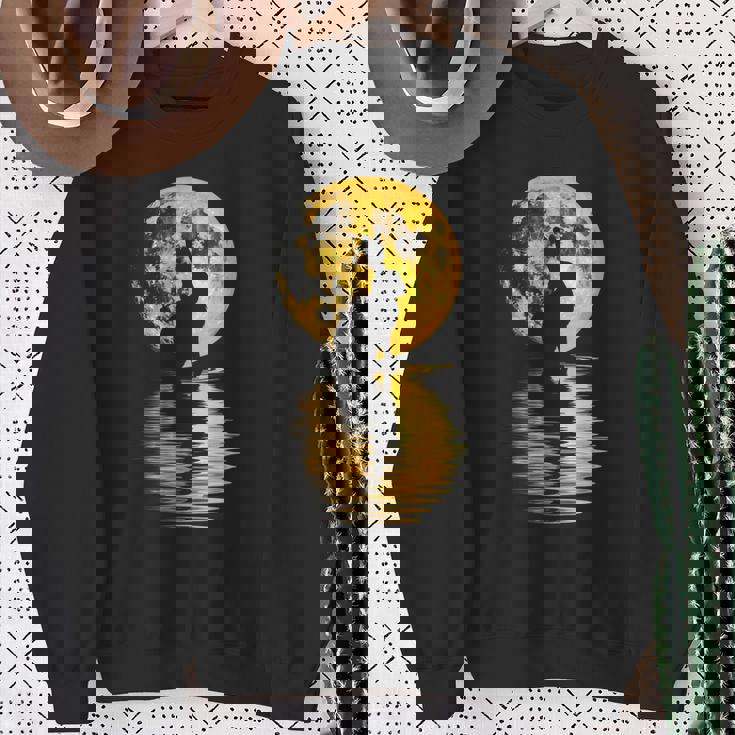 中秋節月 うさぎ シルエット 月餅 恋人 スウェットシャツ 年配の女性への贈り物