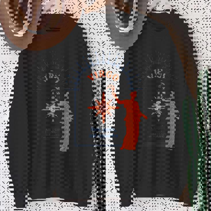 乙女座 星座 9月 8月 誕生日 グラフィックアート 乙女座サイン スウェットシャツ 年配の女性への贈り物