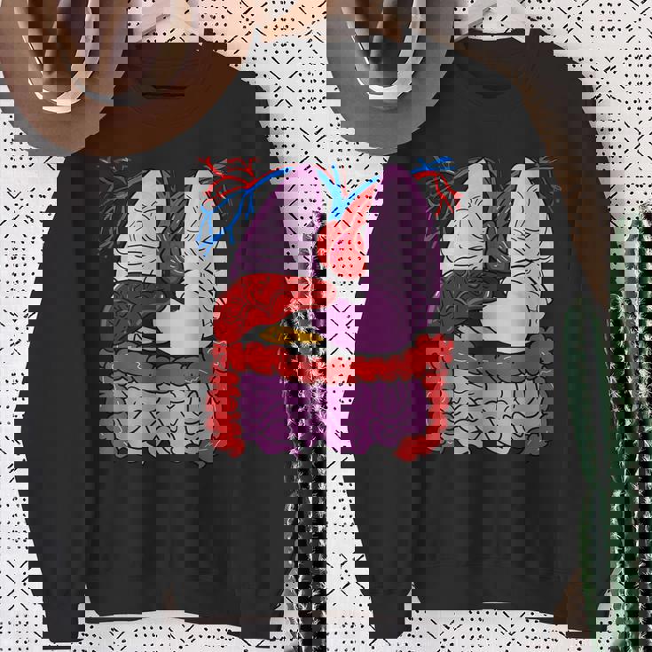 人体の解剖学 スウェットシャツ 年配の女性への贈り物