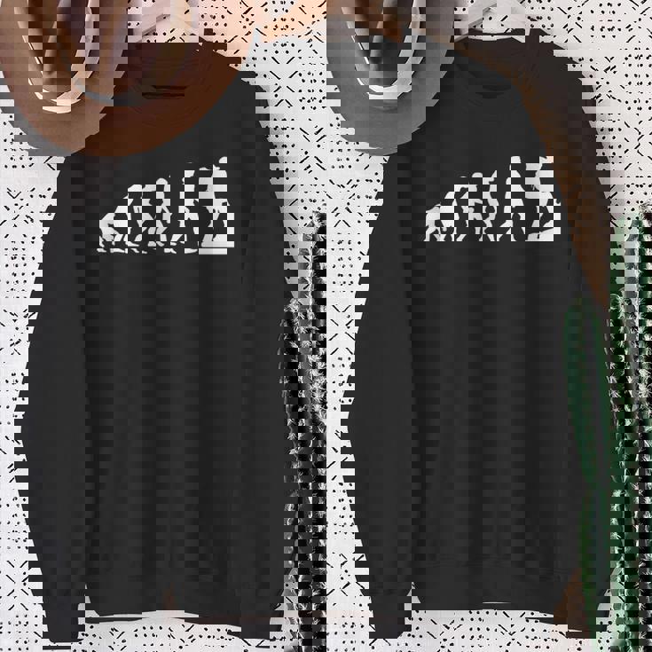 人類の進化 ネタ 山登り ハイキング アウトドア 趣味 おもしろ スウェットシャツ 年配の女性への贈り物