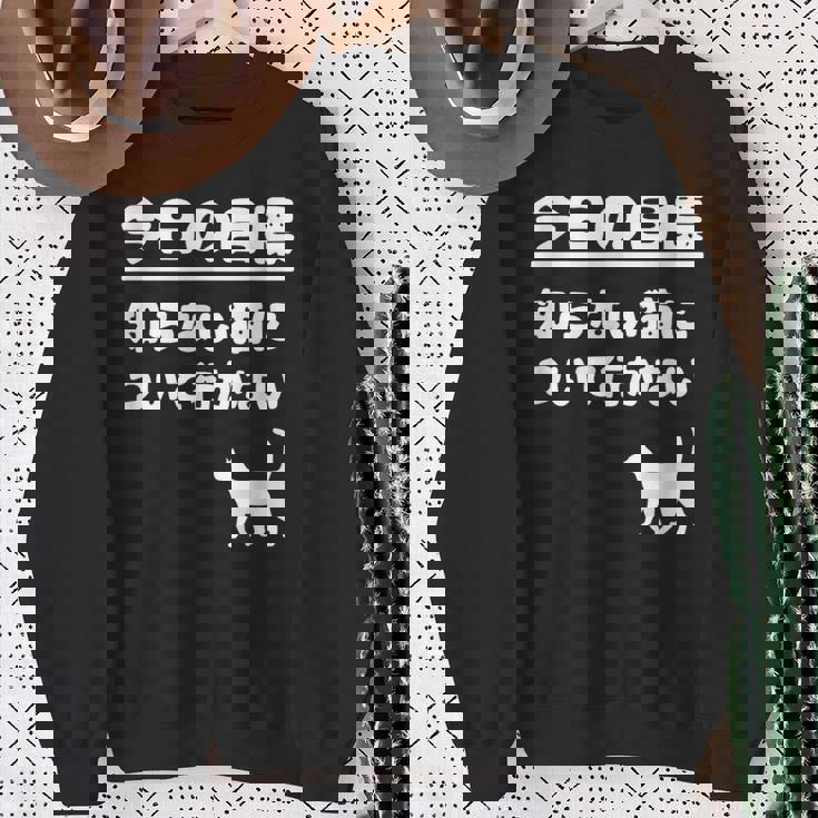 今日の目標 知らない猫について行かない かわいい おもしろ ねこ好き 猫好き ギャグ 愛猫家 ネコ好き スウェットシャツ 年配の女性への贈り物